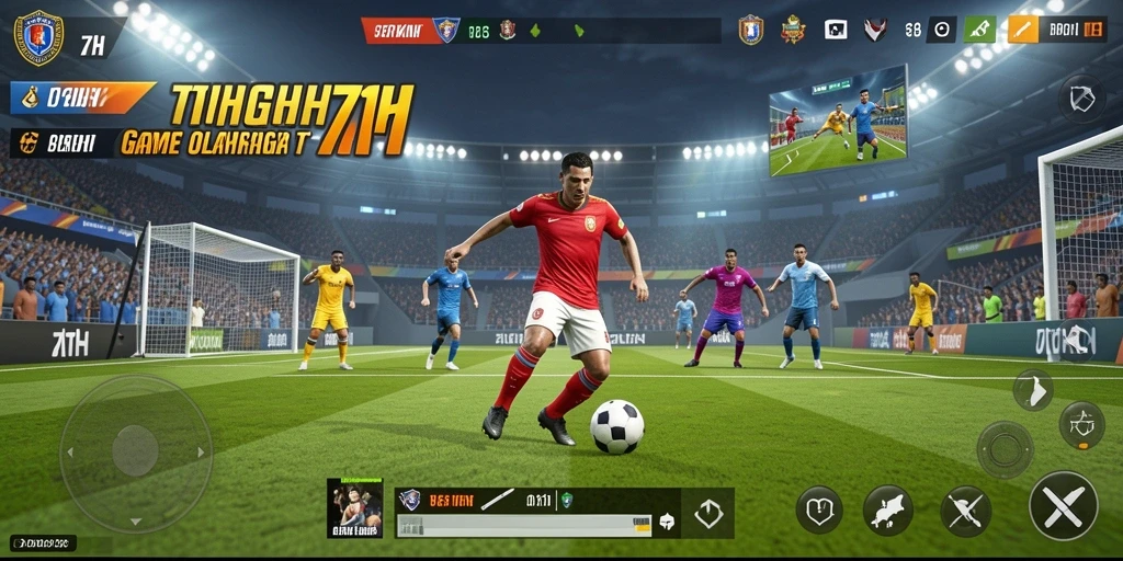 Screenshot gameplay menarik dari 71H yang menunjukkan aksi olahraga intens.