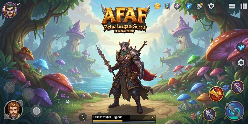 Tangkapan layar menunjukkan gameplay petualangan yang menegangkan di AFAF.