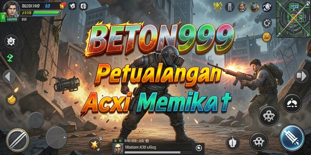 Tampilan aksi seru dalam BETON999 yang mendebarkan.