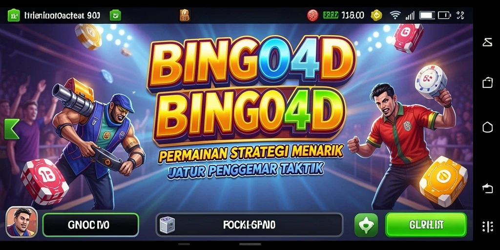 Tampilan menarik gameplay BINGO4D dengan elemen strategi.