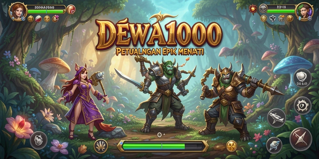 Gameplay DEWA1000 yang seru dan menantang dalam dunia petualangan.
