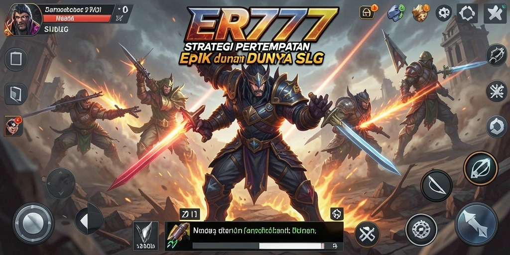 Tampilan gameplay yang mendebarkan dalam permainan strategi SLG.