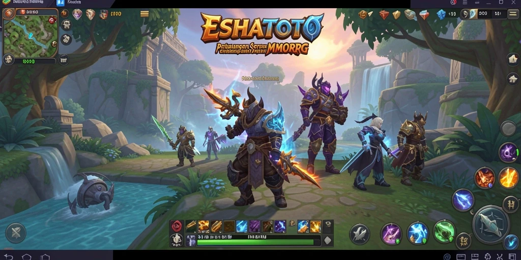 Gambaran gameplay seru ESHATOTO dalam dunia MMORPG.