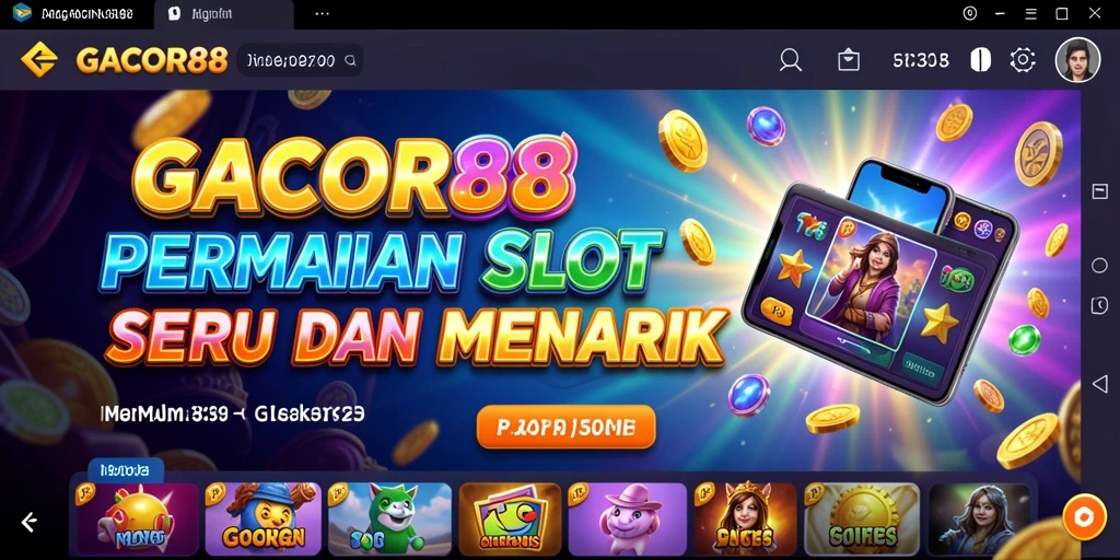 Tampilan gameplay slot GACOR88 yang menarik dan interaktif.