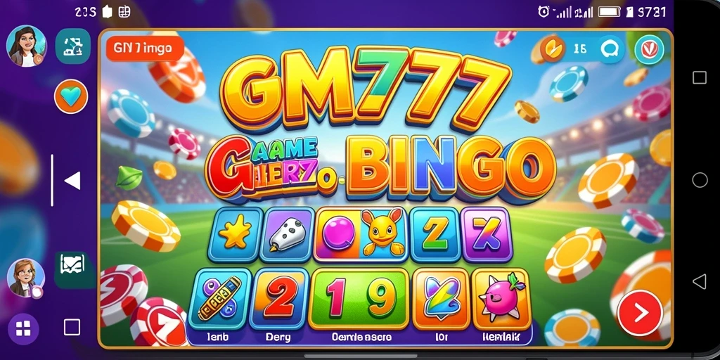 Tampilan gameplay seru dalam GN777 yang menghadirkan Bingo interaktif.