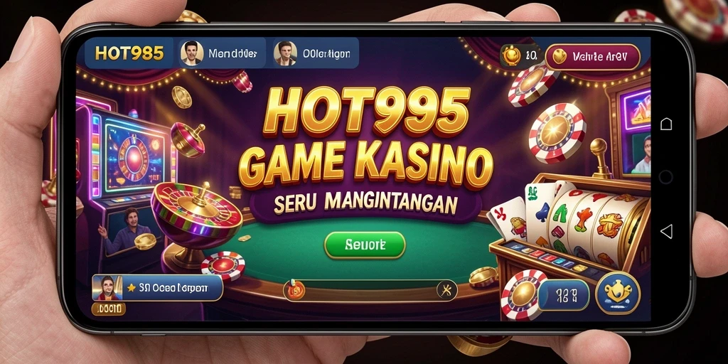 Screenshot utama HOT985 menampilkan pemain menikmati permainan kasino yang mendebarkan.
