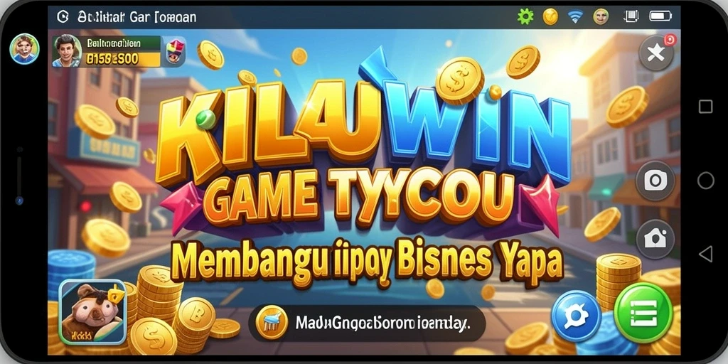 Screenshot gameplay KILAUWIN menampilkan pengalaman bisnis yang seru.