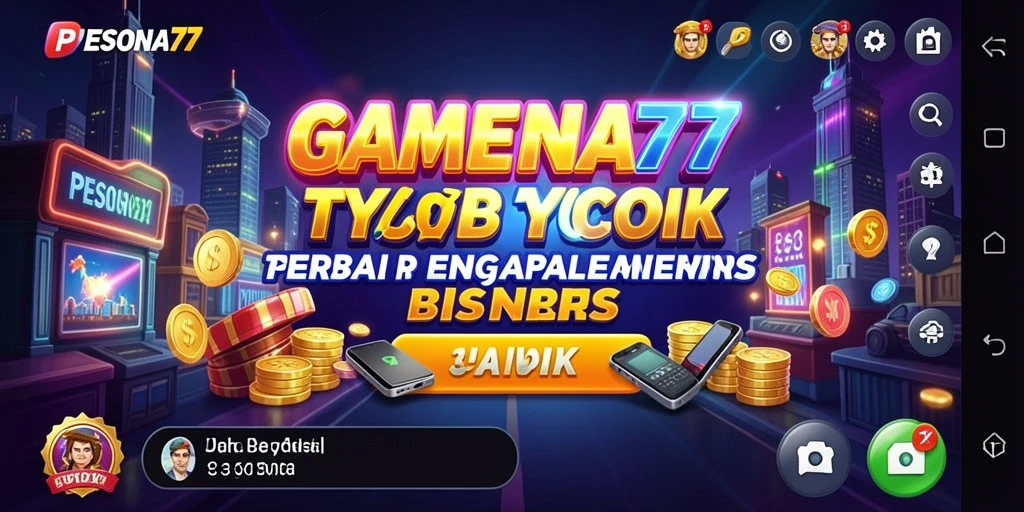 Tangkapan layar gameplay PESONA77 yang menampilkan aktivitas bisnis yang dinamis.