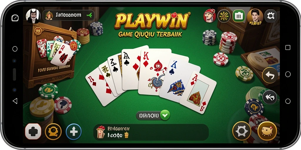 Screenshot gameplay QiuQiu yang seru dan interaktif.