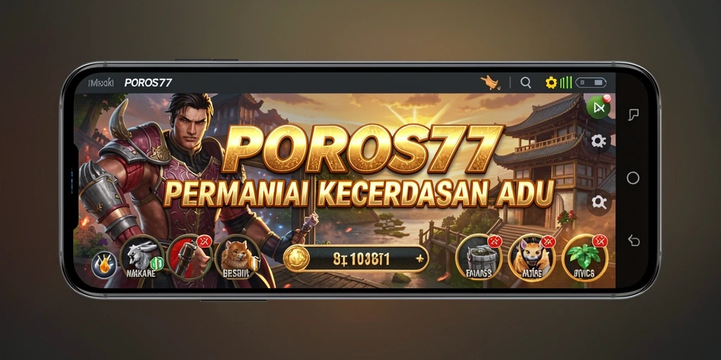 Screenshot gameplay POROS77 menampilkan pertempuran strategi yang seru.
