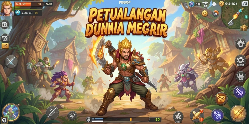 Tampilan menarik gameplay ARPG di PRG007.
