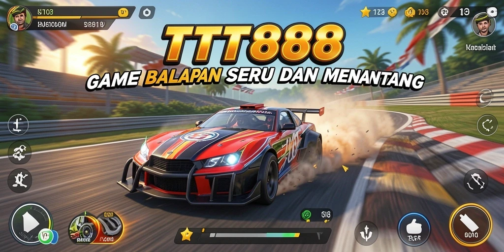 Gameplay balapan seru di TTT888 dengan grafik menawan.