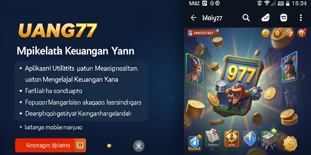 Tampilan aplikasi UANG77 yang intuitif dan mudah digunakan.
