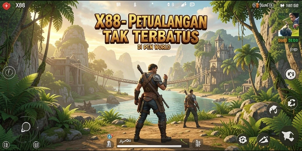 Tampilan gameplay X88 yang menakjubkan di dunia Open World.