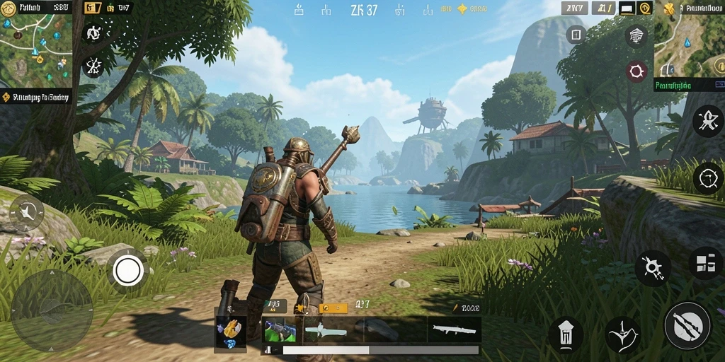 Screenshot ZK7 menampilkan aksi seru dalam dunia Open World.